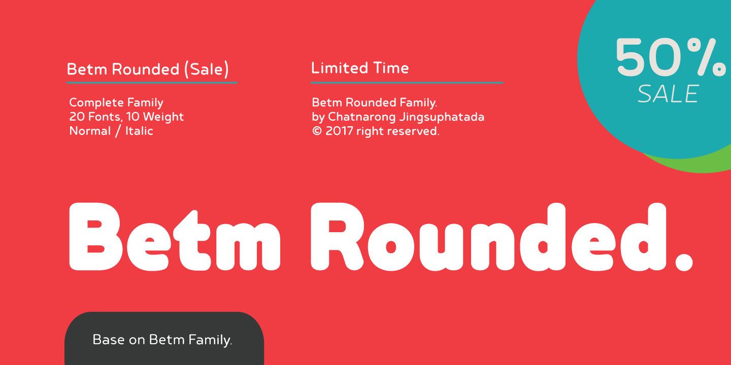 Пример шрифта Betm Rounded #1
